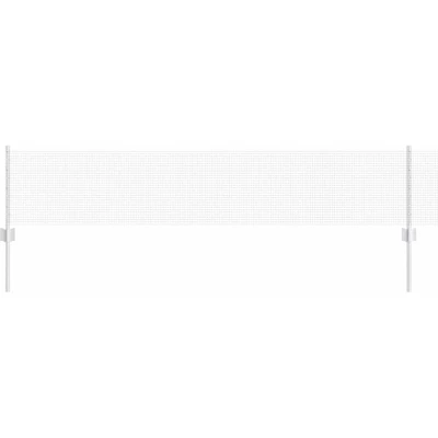 Image of vidaXL Welded Wire Fence with 5 U Posts Silver 0.4x10 m Steel