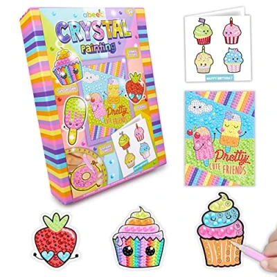 Image of abeec Crystal Painting Kit Diamond Art for Kids Arts and Crafts Includes Gems Tools Kits Adults