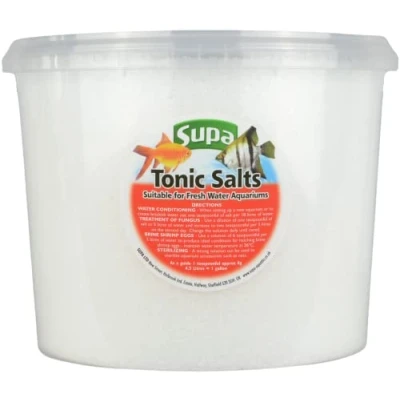 Image of Supa Aquarium Tonic Salt, Bucket 3 l (Pack of 1), Mild Conditioner And Antiseptic For Use In Fresh Water Fish Tanks,