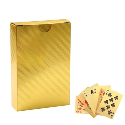 Image of Rumyve Playing Cards,Rose Gold Poker Cards,Magic Standard Card Decks,Plastic Waterproof Cards for Game Family Birthday Party