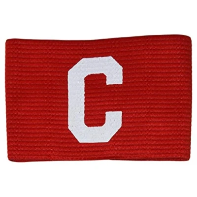 Image of Precision Training Unisex youth Big C CaPTains Armband, Red white, Junior