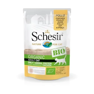 Image of Schesir Organic Chicken Fresh Sachet for Cats 85 g