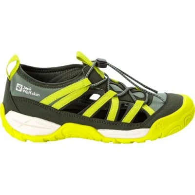 Image of Jack Wolfskin Boy&#039;s Unisex Kids Vili Sandal K, Slate Green, 10 UK Child