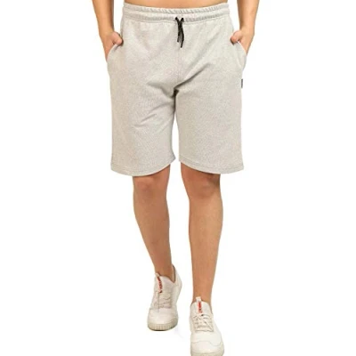 Image of COMEOR Sports trousers, men&#039;s short shorts, jogging bottoms, running summer cotton training Bermuda fitness gray, XXL