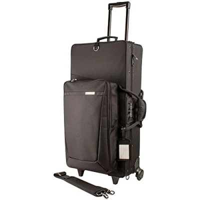 Image of Protec Combination PRO PAC Case with Wheels for Alto/Soprano Black