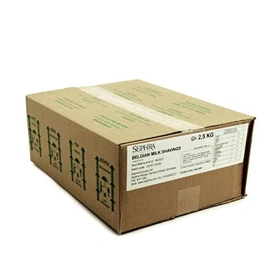 Image of Sephra Milk Belgian Chocolate Shavings Value 2.5kg Box