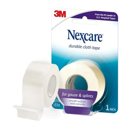 Image of Nexcare Durable Cloth First Aid Tape: 1 in. x 30 ft. (White)