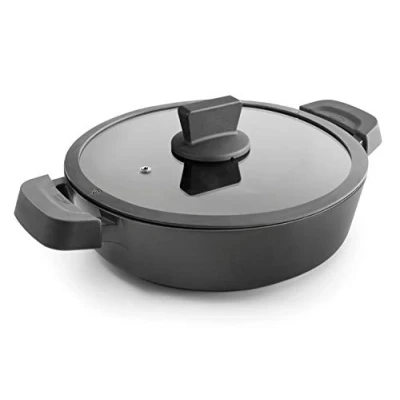 Image of LACOR 27736 Titanium Pro Lunch Box with Non Stick, Aluminium, 36 cm