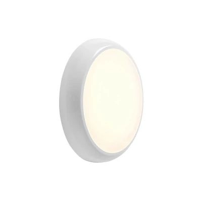 Image of Hero Dimmable 18W LED Round Flush Light Gloss White with Emergency &amp; Sensor 150Ëš detection angle, IP65