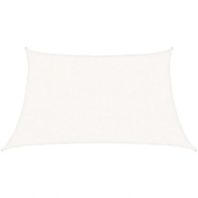 Image of vidaXL Sunshade Sail 160 g/m² White 3/4x2 m HDPE