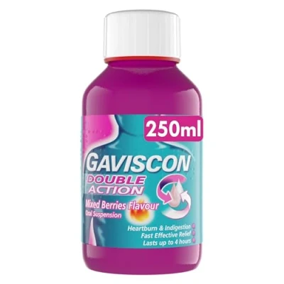 Image of Gaviscon Double Action Mixed Berries Oral Suspension 250ml