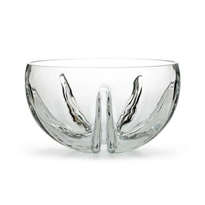Image of Edwanex Mandarin Clear Glass Fruits Bowl Dish Trifle Centerpiece