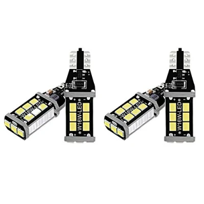 Image of Uikdjgu 4Pcs Bright White Canbus LED Bulb for Car Backup Reverse Lights 912 921 T15 W16W