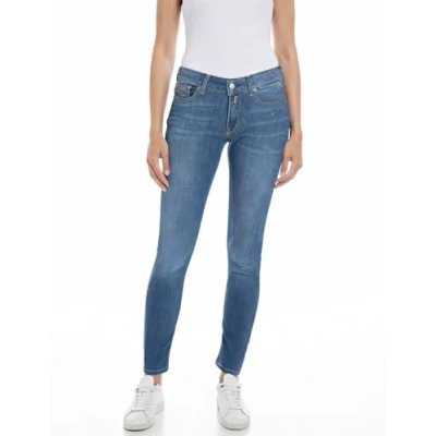 Image of Replay women&#039;s jeans with power stretch, Blue (Medium 009), 32W / 32L