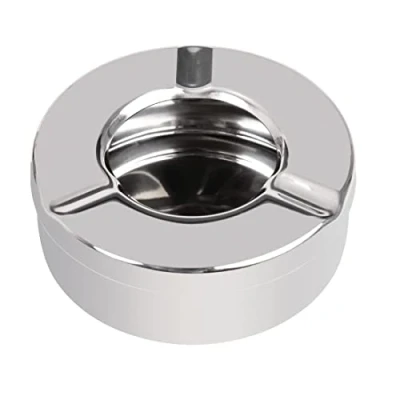 Image of Olympia Stainless Steel Windproof Table Ashtray Portable Cigarette Smoking