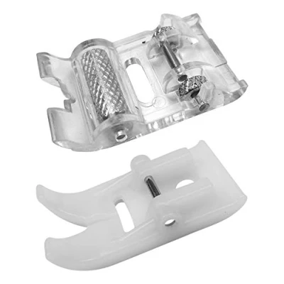 Image of ZickZackNaehmaschine Innovis Roller Foot and Teflon (Non Stick) Presser for Sewing Machines, Polytetrafluoroethylene (PTFE)