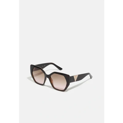 Image of Guess Sunglasses, Women&#039;s, Size: 57, Dark havana / brown mirror