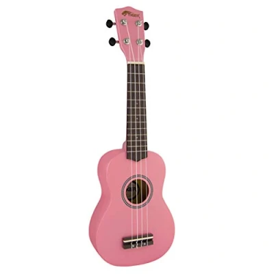 Image of Tiger Soprano Ukulele for Beginners in Pink