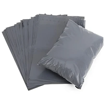 Image of Efforias Grey Mailing Bags (Pack of 100, 9&quot; X 12&quot;) Self Adhesive Waterproof and Tear Proof Postal