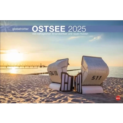 Image of Ostsee Globetrotter Kalender 2025 Von behaglichen Strandkörben und rauen Küsten: Raue Küsten behagliche Strandkörbe in einem großformatigen ... Wandkalender XL für Urlaubsfeeling zu Hause.