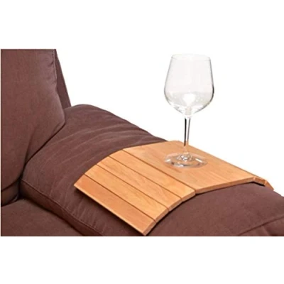 Image of apollo Hevea Wood Flexible Sofa Tray