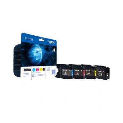 Image of Brother LC1280XL Ink Cartridges Pack of 4 Colours