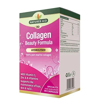 Image of Natures Aid Collagen Beauty Formula (with Vitamin C, Zinc &amp; B Vitamins), 90 Capsules