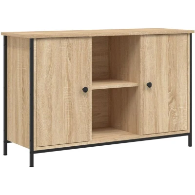 Image of vidaXL TV Cabinet Sonoma Oak 100x35x65 cm Engineered Wood