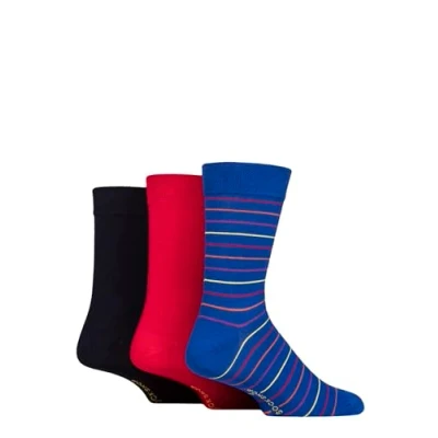 Image of Mens 3 Pair SOCKSHOP Bamboo Bright Gift Boxed Socks Like a Rolling Stone 7 11