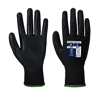 Image of Portwest A635 Economy Cut Protection Glove Black, Large