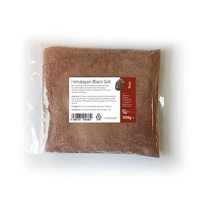 Image of Intralabs Black Himalayan Salt 500g Pure &amp; Naturally Organic Food Grade Kala Namak Fine