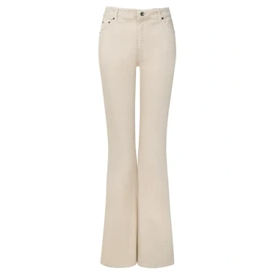 Image of Joe Browns Women&#039;s Essentials Ecru High Waisted Bootcut Flared Jeans, Beige, 14S
