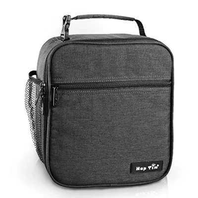 Image of Hap Tim Insulated Lunch Bag for Adults &amp; Kids, 6.5L Cool Boys Box Men Women, Tough Spacious Cooler Bento Boxes (Dark Gray UK 18654 DG)