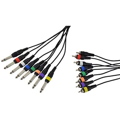 Image of Cobra Jack To Phono RCA Loom 8 Way Lead, 3 metres