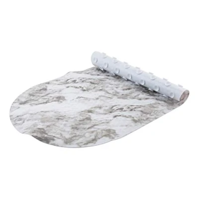 Image of Bath Bliss Suction Mat, Polyvinyl Chloride PVC, Marble, 1 Pack
