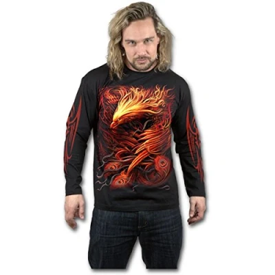 Image of Spiral Phoenix Arisen Longslv TS Blk XXL