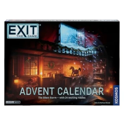 Image of Thames &amp; Kosmos EXIT: Advent Calendar The Silent Storm, Escape Room Card Game, Family Games For Game Night, Holiday Season Adults and Kids, 1+ Players, Ages 10+