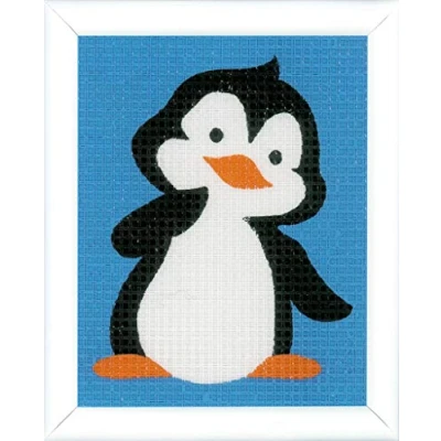 Image of Vervaco Long Stitch Kit: Penguin, Other, NA, 12.5 x 16cm