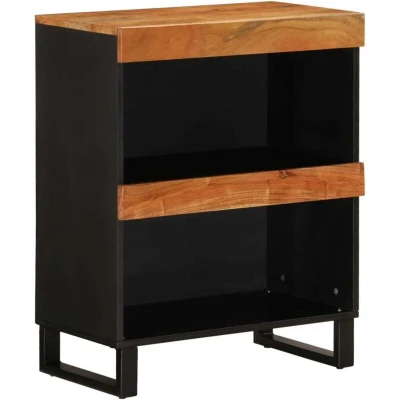 Image of vidaXL Side Cabinet 60x33x75 cm Solid Wood Acacia