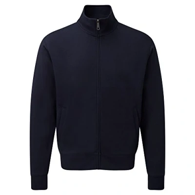Image of Russell Mens Authentic Full Zip Sweatshirt Jacket (L) (French Navy)