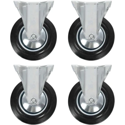 Image of vidaXL Fixed Casters 4 pcs 160 mm