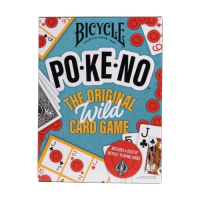 Image of Bicycle Pokeno Playing Card Game Pack (Includes 1 Deck, Scorecards, and Chips)