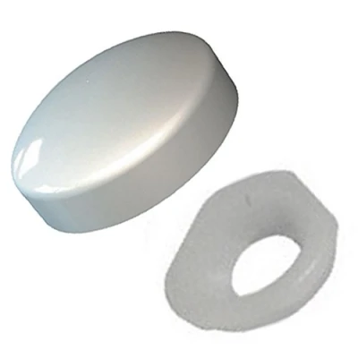 Image of Screw Cover Caps Plastic Heads White