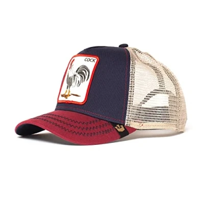 Image of Goorin Bros. Unisex&#039;s The Farm Original Adjustable Snapback Trucker Hat Baseball Cap, Navy Cock, One Size