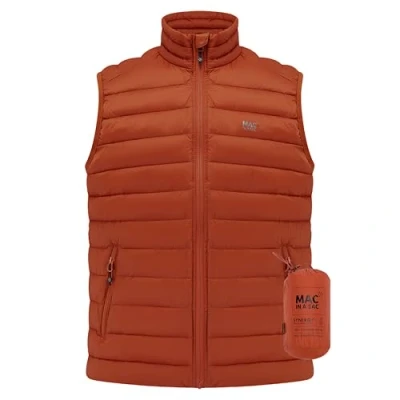 Image of Mac in a Sac Synergy Packable Men&#039;s Insulated Gilet Burnt Orange L