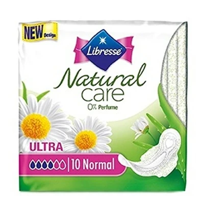 Image of LIBRESSE Natural Care Ultra Normal Pads Pack of 10