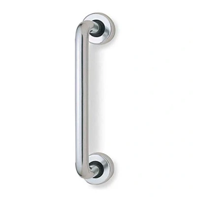 Image of Deals In DIY™ 12&quot; x 19mm SAA Round Pull Handle with Roses Concealed Fix Satin Aluminium