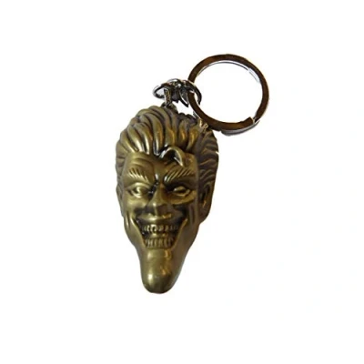 Image of Fat catz copy DC Comics Super Hero Bronze tone Joker Batman&#039;s villain Keyring Key Chain