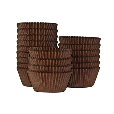 Image of Professional Quality Bulk Packs of Baking/Muffin Cases Pack 500 (Brown)