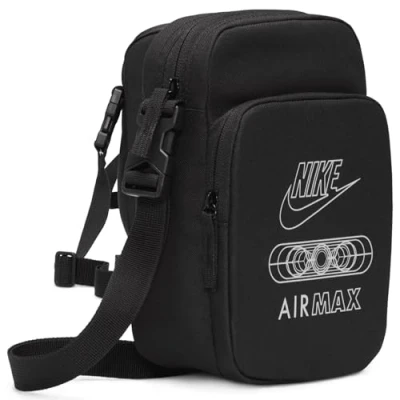 Image of NIKE Air Max Heritage Crossbody Bag (4 Litre) Black Gym Shoulder Bags